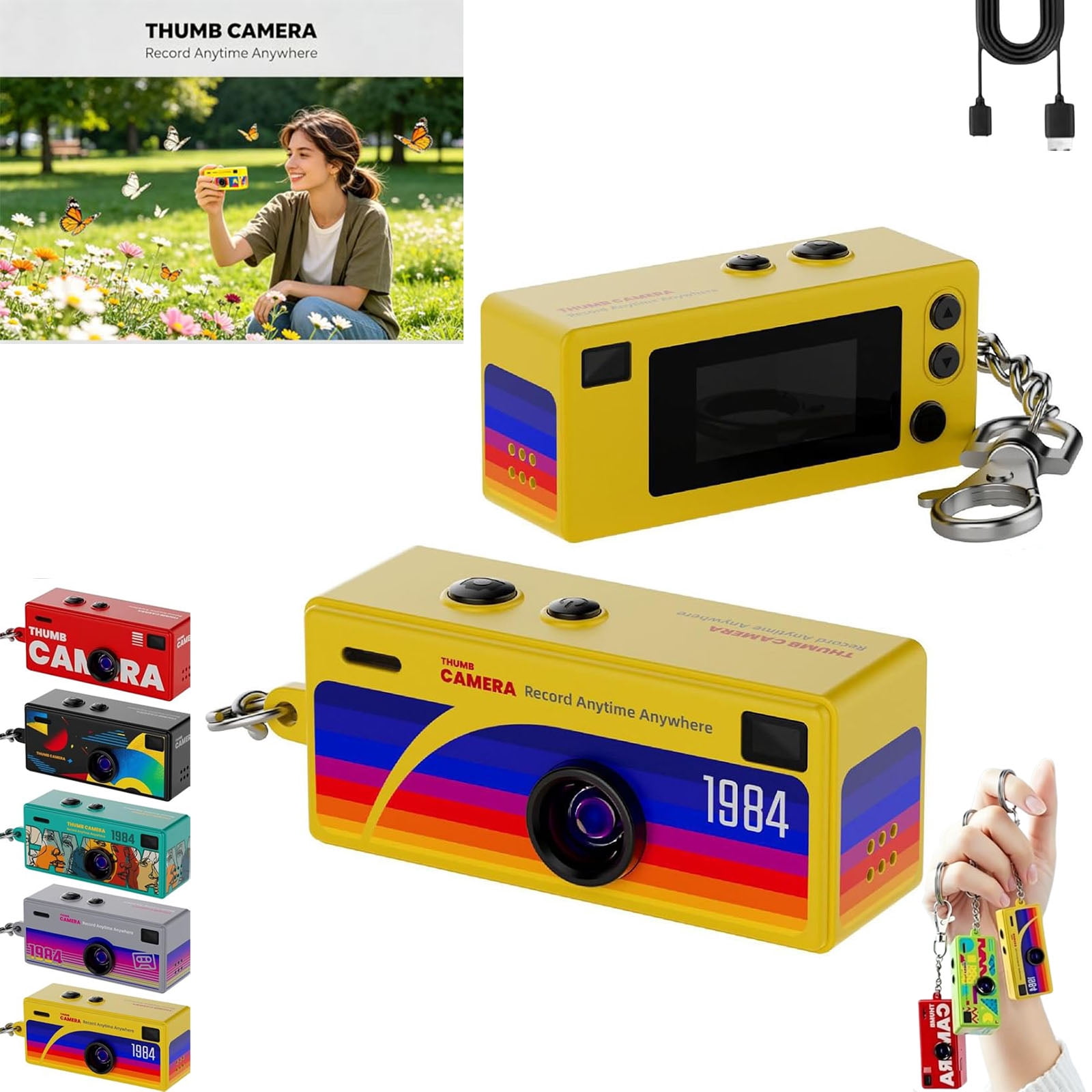 G6 Mini Thumb Camera – Portable G6 Thumb Camera Compact 1080p HD ...