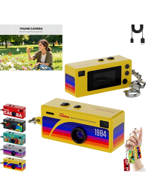 G6 Mini Thumb Camera  Portable G6 Thumb Camera Compact 1080p HD Digital Camera, Portable Keychain Pocket Camera, for Students, Dreamers, Travelers, Daily Life Recording