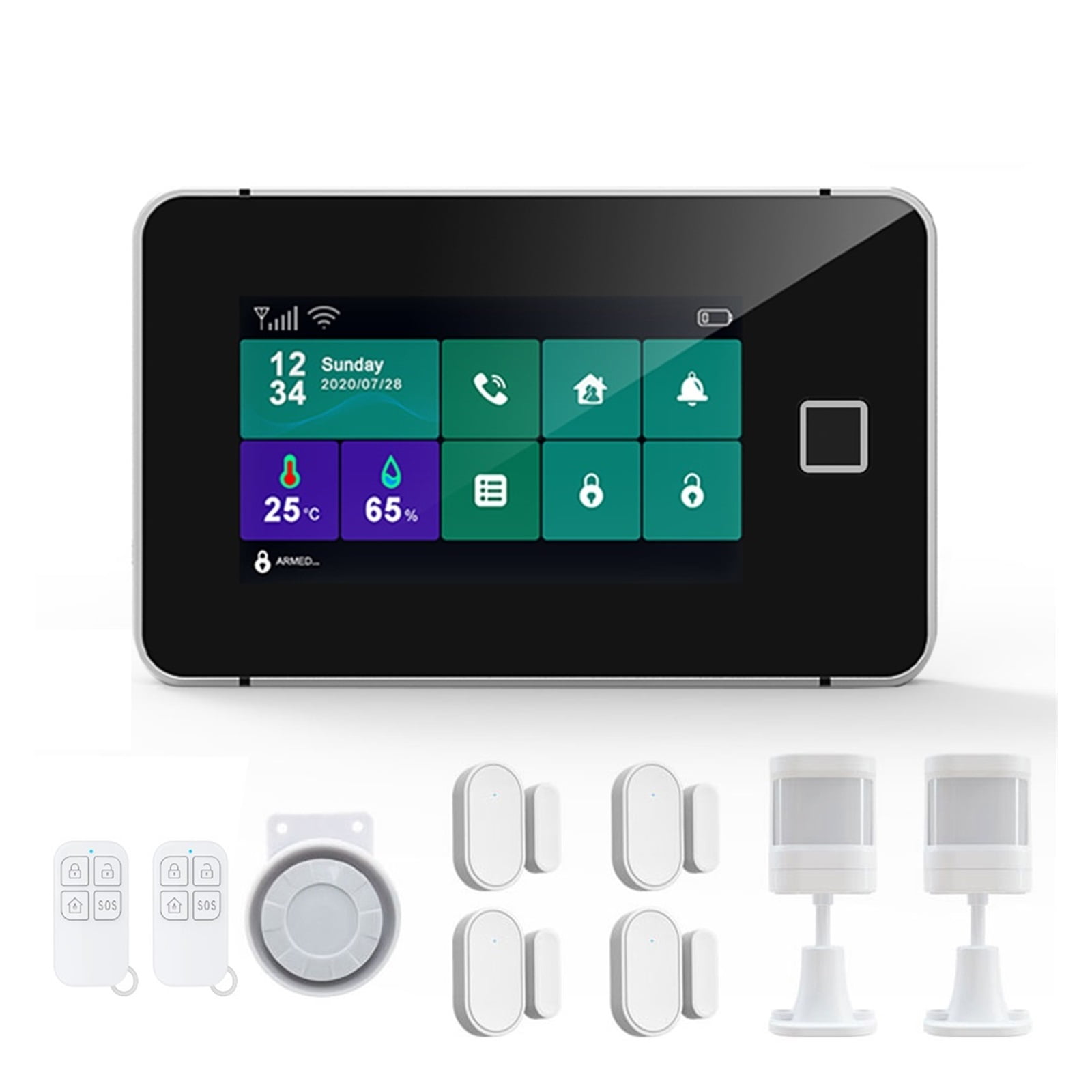 G60 Tuya WiFi Gsm Security Alarm System Temperature Humidity Display