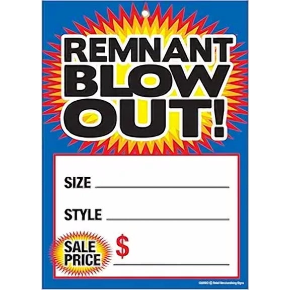 G60RBO Remnant Blow Out Sale Grommet Reinforced (Brass Ring) 5"x7" Pack of 100 Business Store Signs Cards Flooring , Carpet, and Furniture