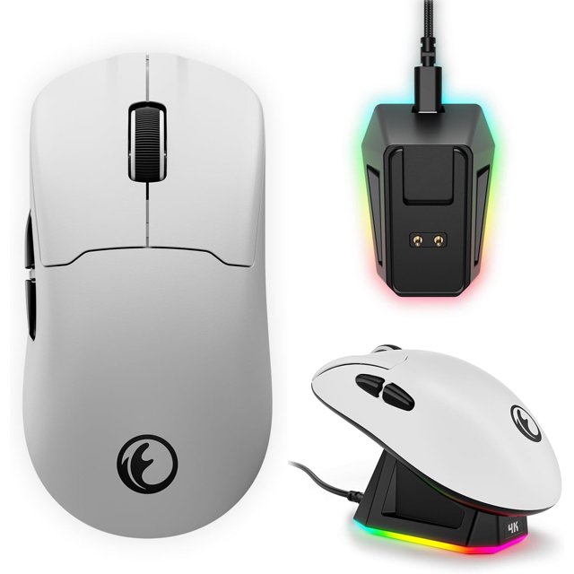 G63 2.4G/BT/Wired TriMode 4K Wireless Gaming Mouse, PAW3395 Sensor
