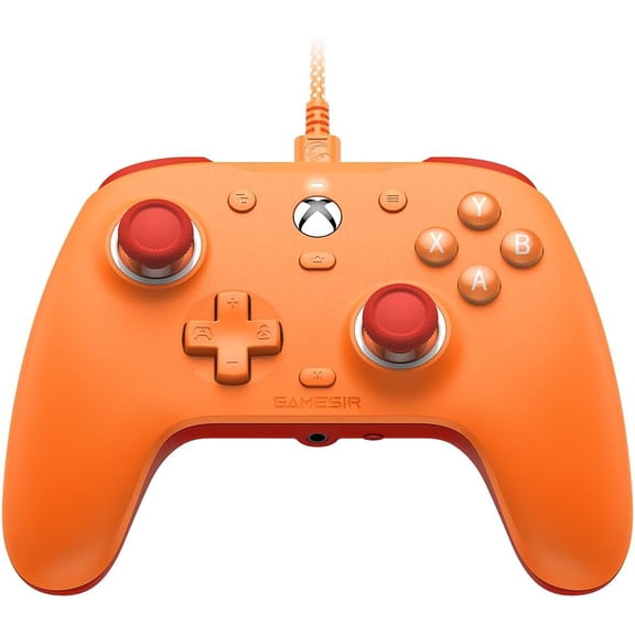 G7 SE Wired Controller for Xbox Series X|S, Xbox One & Windows 10/11, Plug and Play Gaming Gamepad with Hall Effect Joysticks/Hall Trigger, 3.5mm Audio Jack (Orange)