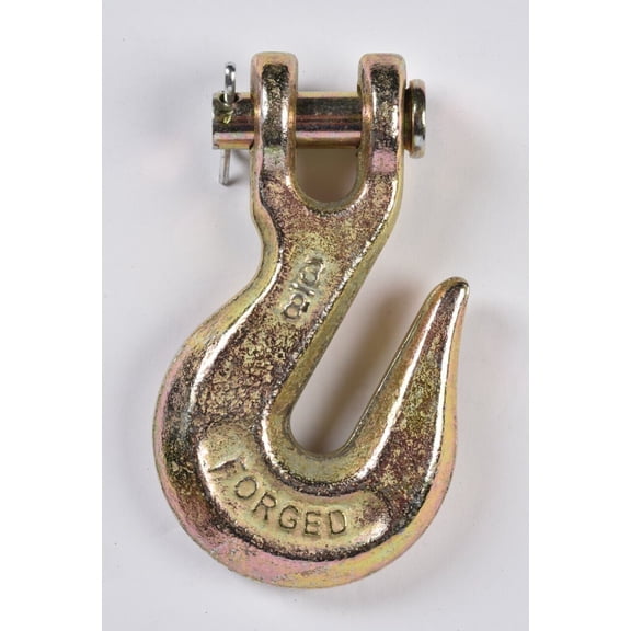 G70 3/8" Clevis Grab Hooks Tow Chain Hook f Flatbed Trailer Tie Down Hauling Rig