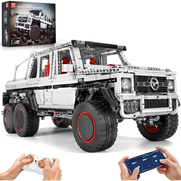 G700 Pickup Offroad Building Sets Model, MOC Building Kits to Build with Motor/APP Remote Control, Collections Enthusiasts(3825 Pieces)