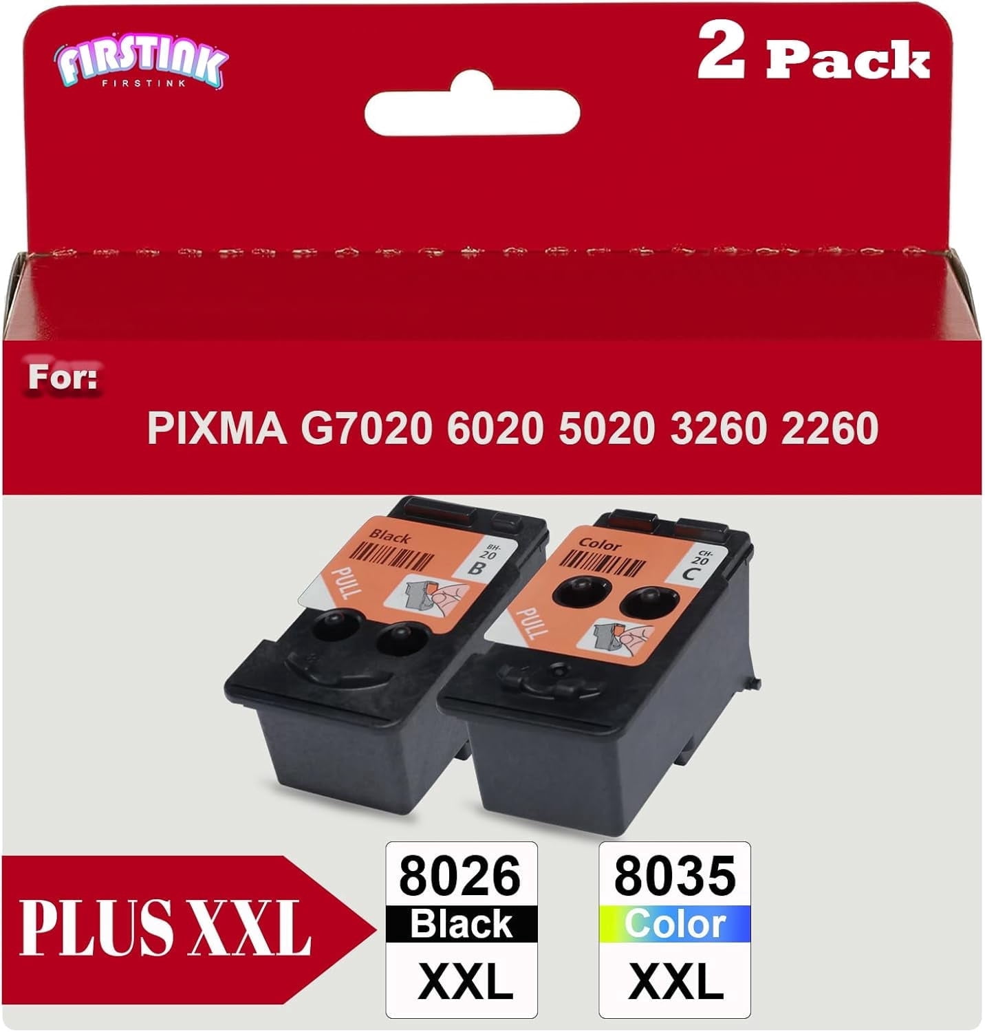 SAIBOYA, Printhead Ink Cartridge, 8026 XXL Black, 2-pack long-lasting ...