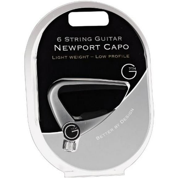G7TH G7NPSL-U 6 String Guitar Newport Capo - Light Weight & Low Profile Steel