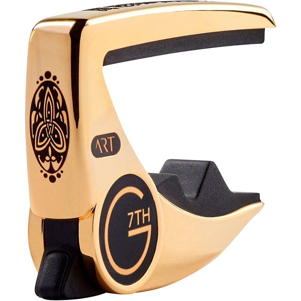 G7th Special Editions 6 String Guitar Capo, Ambidextrous, Gold, 63g/2.2oz. Low profile and non-intrusive (C81153)