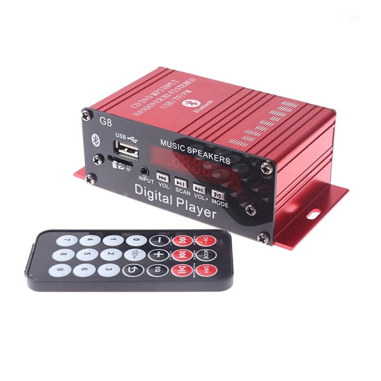 G8 Car 12V 200W 4 Channel Digital Power Amplifier Stereo Bluetooth