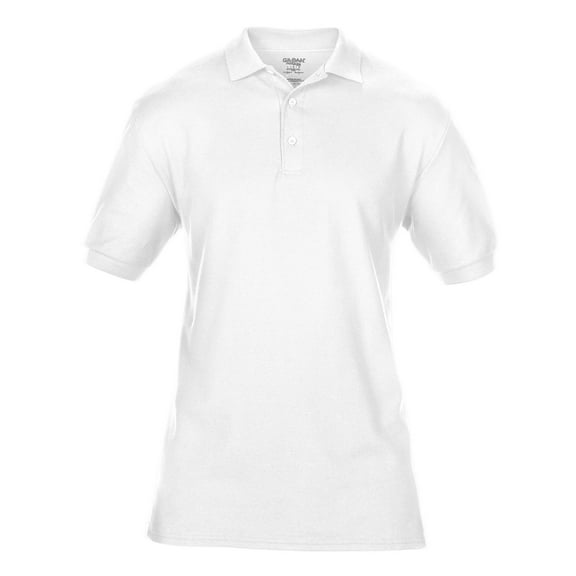 G828 Gildan 82800 Premium Cotton Double Pique Polo White 4XL