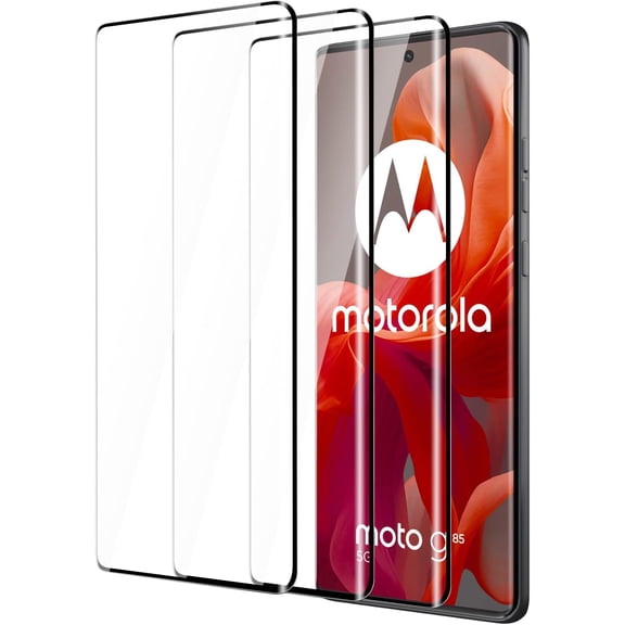 G85/Moto Edge 50 Fusion/50 Neo Screen Protector, 3D curved tempered glass screen protector, 9H Hardness Tempered Glass Film, Scratch-ResistantAnti-fingerprint (Motorola Moto G85/Moto Edge 50 Fusion)