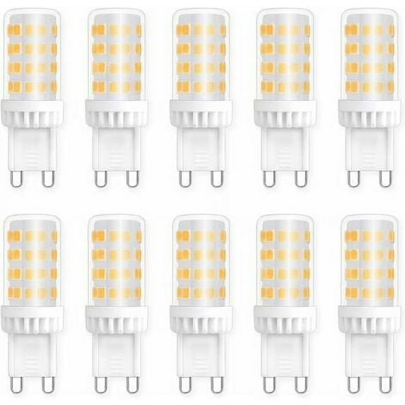 G9 5W LED Bulbs, Equivalent to 40W 50W Halogen Light, 450LM, Neutral White 4000K, AC 220V, Standard G9 Base, Energy Saving, for Ceiling Lighting, Kitchen, Bedroom, Living Room, Pack of 10