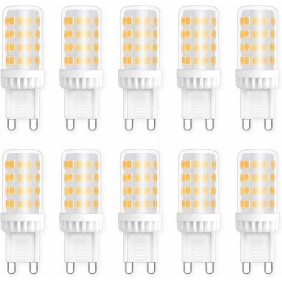 G9 5W LED Bulbs, Equivalent to 40W 50W Halogen Light, 450LM, Neutral White 4000K, AC 220V, Standard G9 Base, Energy Saving, for Ceiling Lighting, Kitchen, Bedroom, Living Room, Pack of 10