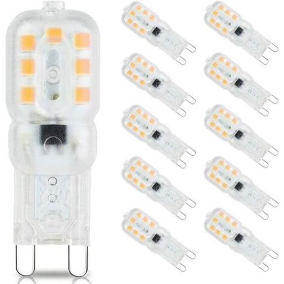 G9 Bi Pin Base Led Bulb, Non-dimmable, Transparent Housing, 360 Degree Beam Angle, 33W Halogen Equivalent Energy Saving Light Bulb