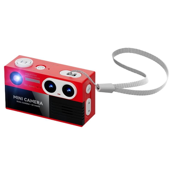 G9 Dual-Lens 4K Thumb Camera 500W Pixel Mini Pocket with Filters, Portable Student Camera for Travel, 1.97 Screen, Type-C (No Memory Card Included)