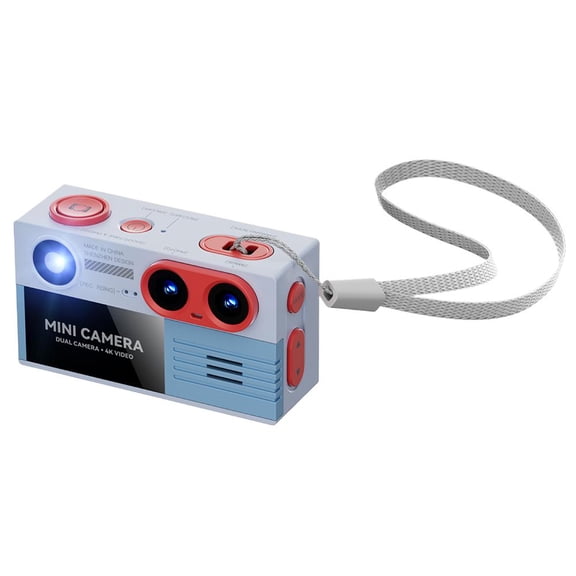 G9 Dual-Lens 4K Thumb Camera 500W Pixel Mini Pocket with Filters, Portable Student Camera for Travel, 1.97 Screen, Type-C (No Memory Card Included)
