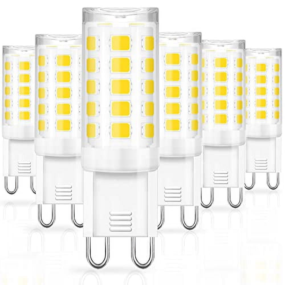 Ampoule G9 LED 4W Blanc Neutre 4000K, 400LM, Équivalent Halogène 40W 33W,  360 Degrés, AC 220-240V, Lampe Neutre pour Lumière Miroir, Lampe de Table,  Non-dimmable, lot de 6 : : Luminaires et