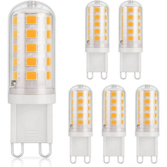 G9 Led Bulb, Anti-Fire Ceramic Base Heat Dissipation Design, Eco-Friendly 3W Glare-Free Warm White Light, Lower Power Consumption 360 Lighting For Interior Fixtures