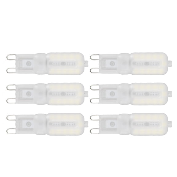 G9 Light Bulb, LED Small Corn Bulb Warm White, 360 Beam Angle Energy Saving Light Bulbs, High Color Rendering Light for Home (White Light 220V)