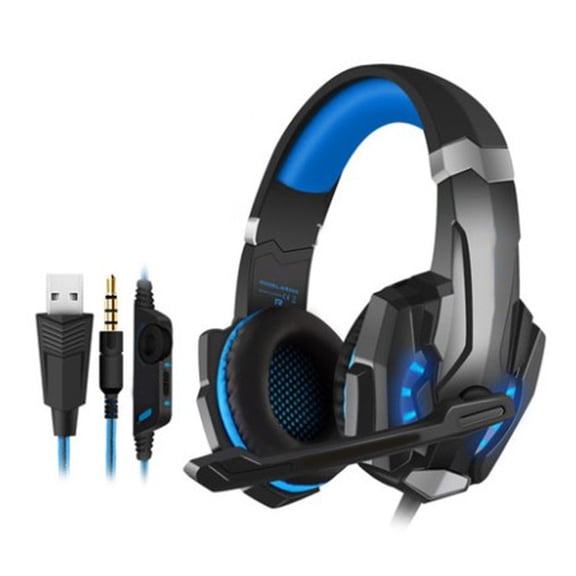 G9000 Gaming Headset Noise Cancelling Over Ear Headphones with LED Light Bass Surround Sound 3.5mm Hole Easy to Use