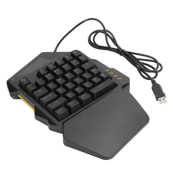 G94 35 Keys One?Handed Mechanical Keyboard USB WiredBacklit Keyboard for Computer