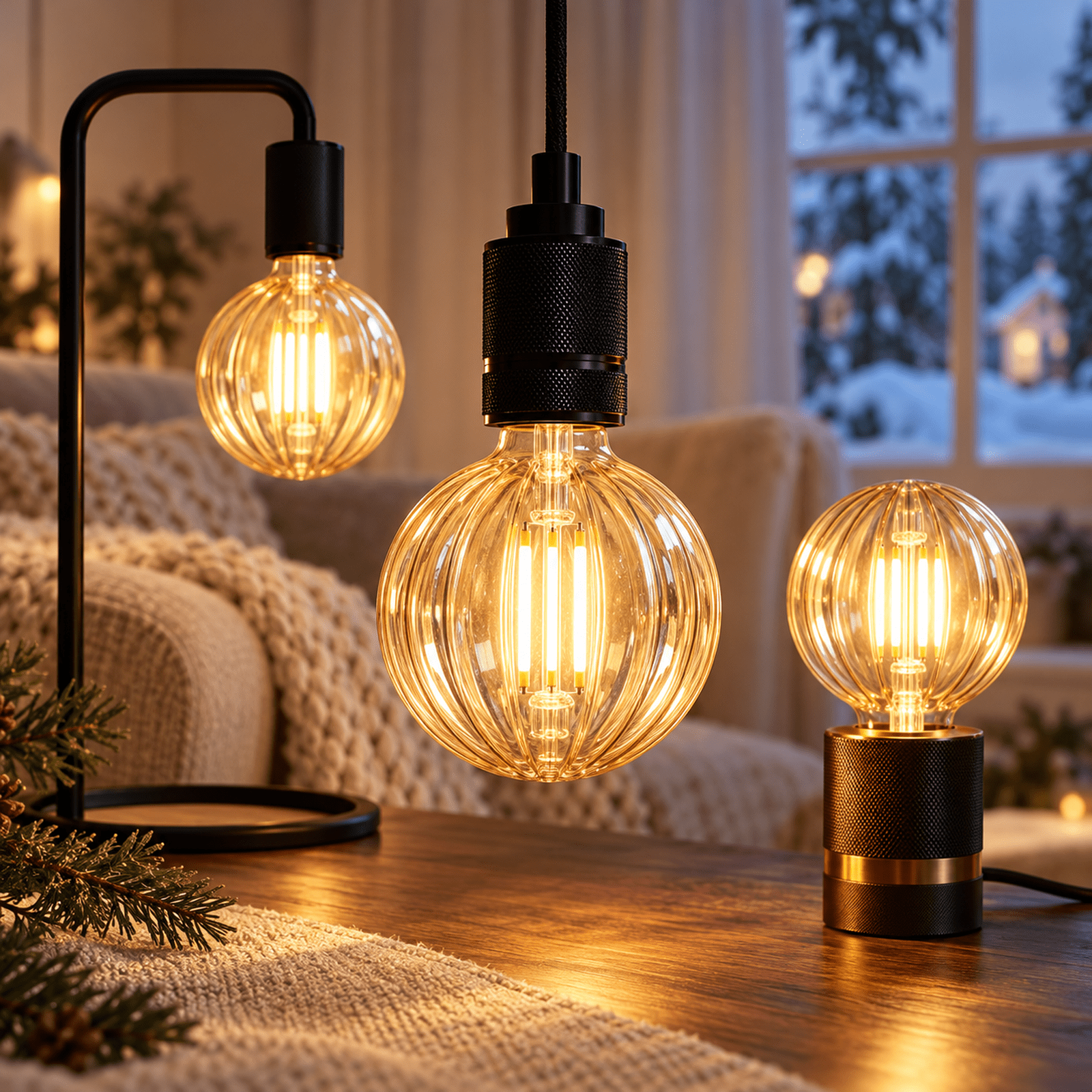 G95 Crystal LED Filament Bulb, Twinkle Faceted Crystal Warm White E27 ...