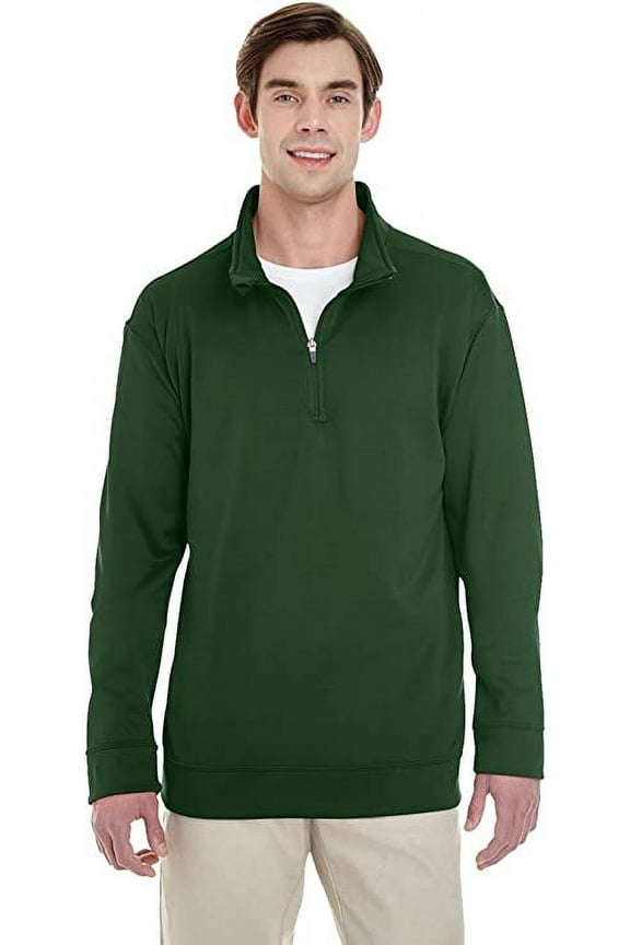 G998 Gildan Performance Tech Quarter-Zip Sweatshirt Sport Dark Green 4XL