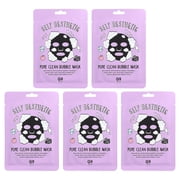 G9skin Self Aesthetic, Pore Clean Bubble Beauty Mask, 5 Sheets, 0.77 fl oz 23 ml Each