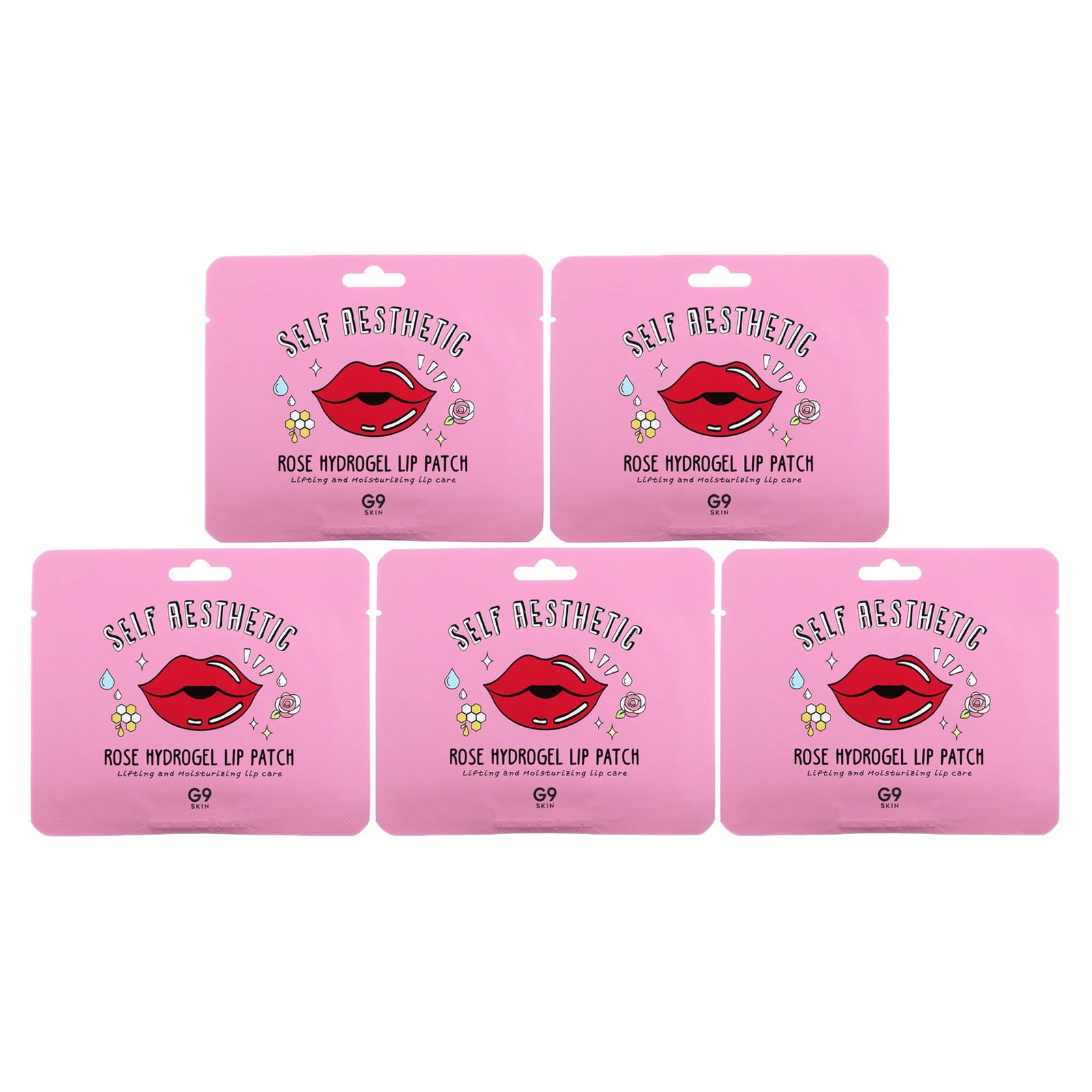 G9 Skin Self Aesthetic Rose Hydrogel Lip Patch 5ea