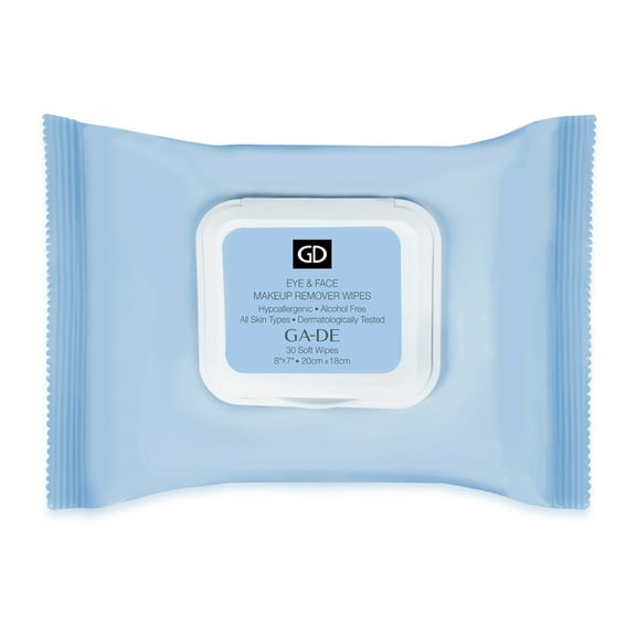 GA-DE Eye and Face Makeup Remover Wipes, Face Wipes, 30 Count