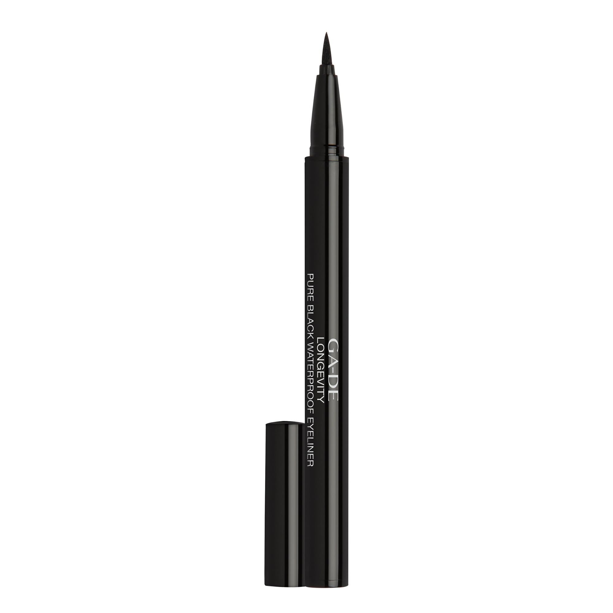 GA-DE Longevity Pure Waterproof Eyeliner, Liquid Eyeliner, Black, 0.01 oz