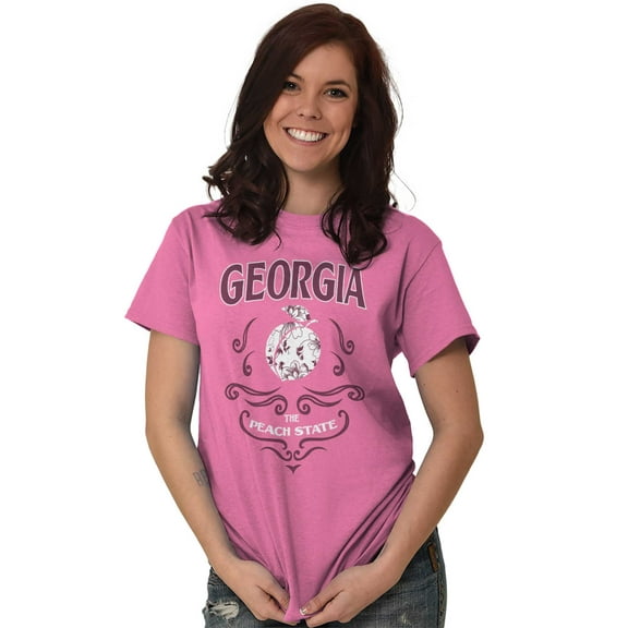 GA Georgia Cutie Southern Peach State Women's Plus Size Graphic Tee Brisco Brands 3X