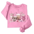thumbnail image 1 of GA WEIHUA Clearance Deals,Cute Coffee Heart Graphic Sweatshirt Women Valentine's Day Sweatshirts Casual Long Sleeve Valentine Pullover Tops Holiday Girl Friend Gift T Shirt(Pink,XS), 1 of 8