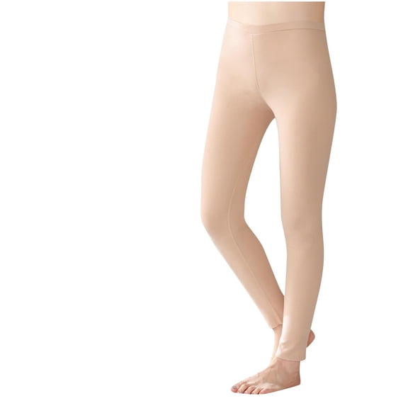 GA WEIHUA Clearance,Fleece Lined Leggings Women Opaque Tights Winter Warm Workout Yoga Pantyhose High Waist Thermal Stockings Tight(Beige,XL)