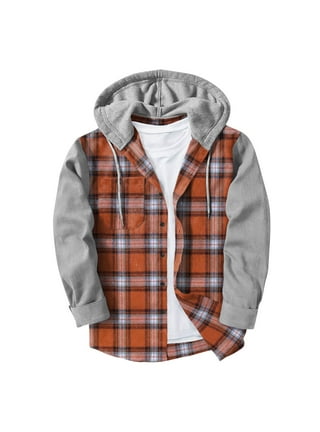 Plaid Hooded Shirt