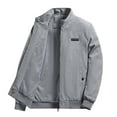 thumbnail image 1 of GA WEIHUA Deals,Corduroy Ribbed Jackets for Men Casual Stand Collar Coats 2024 Winter Full Zip Jacket Vintage Trucker Shackets Coat with Pocket(Gray,L), 1 of 4