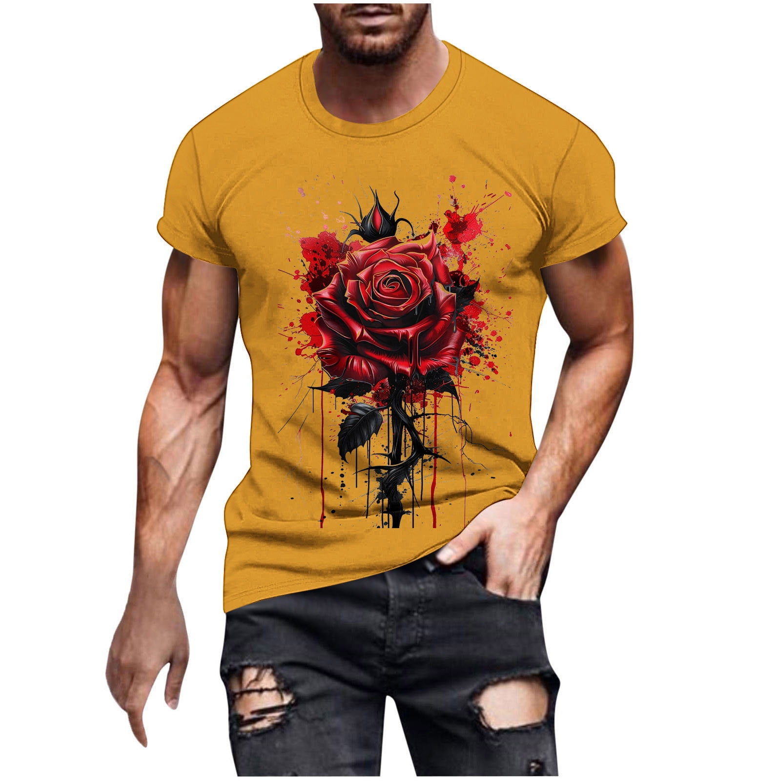 3D ROSE TSHIRTS/3DローズTシャツ 51ekauoRUAL.jpg