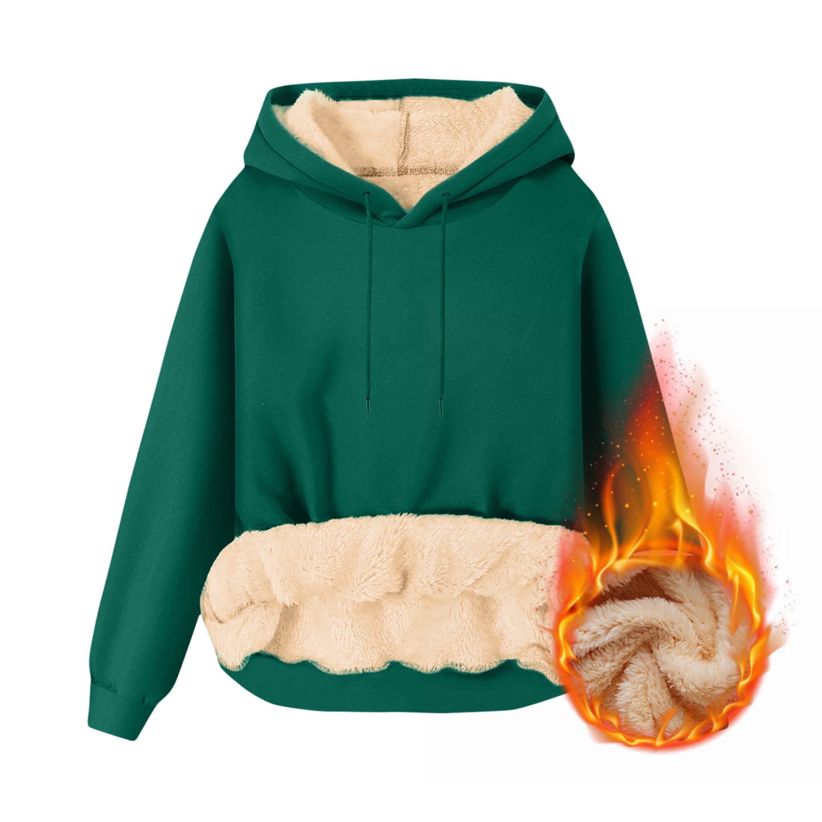 Racing Wife Handler Sherpa Jacket – Premium Heavyweight Pit Crew Hoodie Green
