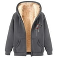 thumbnail image 1 of GA WEIHUA Saving,Men Winter Hooded Zip Up Fleece Sherpa Lined Hoodie Warm Sweatshirts Jacket(Gray,L), 1 of 4