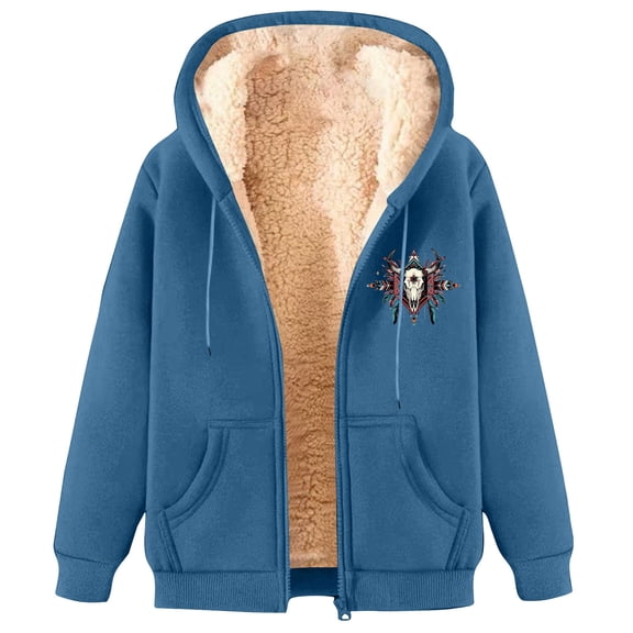GA WEIHUA Saving,Men's Soft Fleece Jacket Full Zip Hoodies Long Sleeve Sweatshirts Casual Hooded Outerwear with Pockets(Light Blue,M)