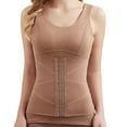 thumbnail image 1 of GA WEIHUA Shapewear Camisoles With Built in Bra Thermal Tummy Control Compression Tank Tops Base Layer Soft Fleece Lined Sleeveless Warm Camisole(Khaki,XL), 1 of 4