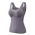 thumbnail image 1 of GA WEIHUA Women's Seamless Shapewear Tank Tops Padded Bra Shapewear Square Neck Camis Stretch Tummy Control Shaping Camisole Body Shaper Workout Top(Gray,M), 1 of 3