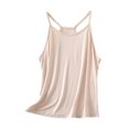 thumbnail image 1 of GA WEIHUA Womens Sleeveless Tank Tops Racerback Workout Yoga Shirts Summer Fashion Going Out Camisoles Spaghetti Strap T Shirts(Beige,L), 1 of 5