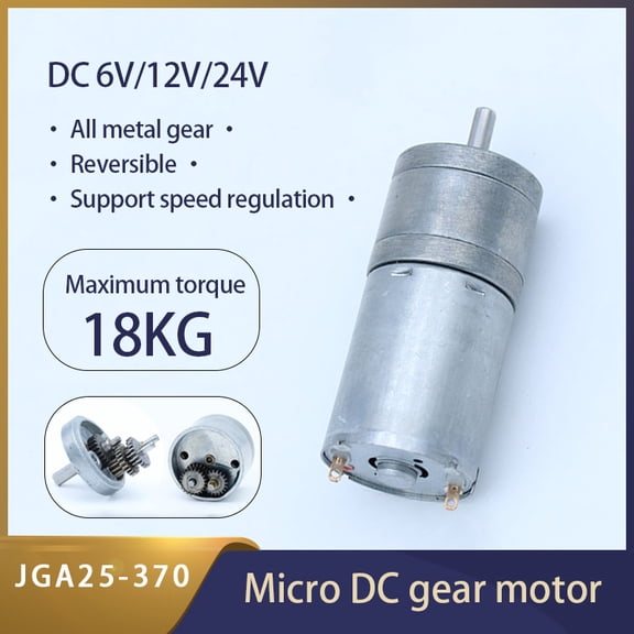 GA25-370 micro brush DC deceleration The motor can speed up and reverse 6V12V24V with large torque de engrenagem alto torque