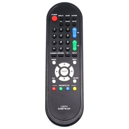 GA667WJSA Remote Control Replace for Sharp LCD TV Sub RRMCGA667WJSA LC-32D44 LC-32D44U LC-32D47 LC-32D47U LC-32D47UA LC-32D47UN LC-32D47UT LC-32D49 LC-32D49U LC-32M44 LC- 32M44L LC-32SB21
