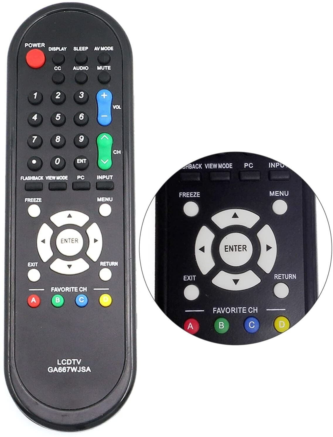 Sharp GA667WJSA Remote Control for Aquos TV Models LC-46SB54U, LC  