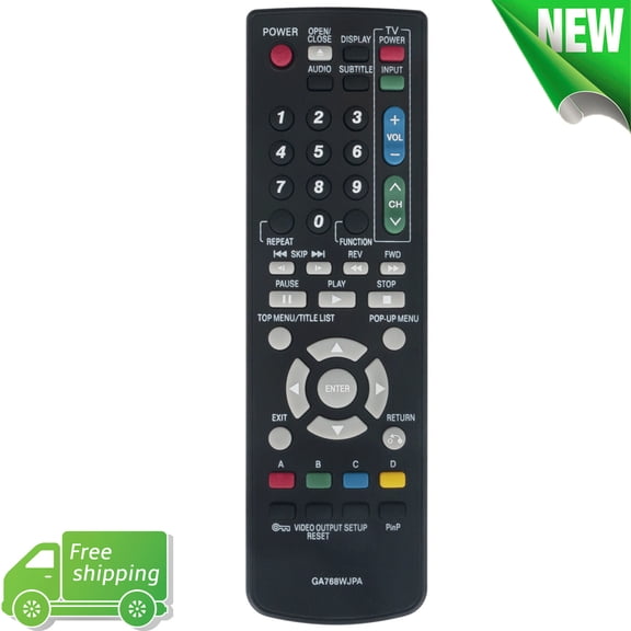 GA768WJPA Replacement Remote Control for Sharp BD Player Blu-Ray DVD BD-HP210