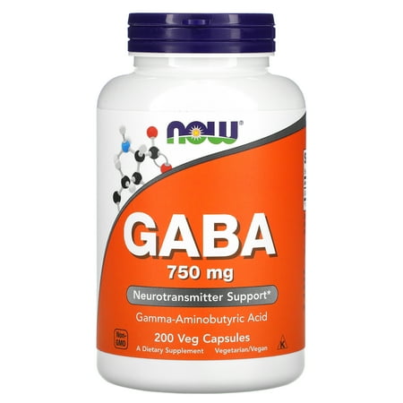 NOW Foods Gaba 750 mg 200 Veg Caps