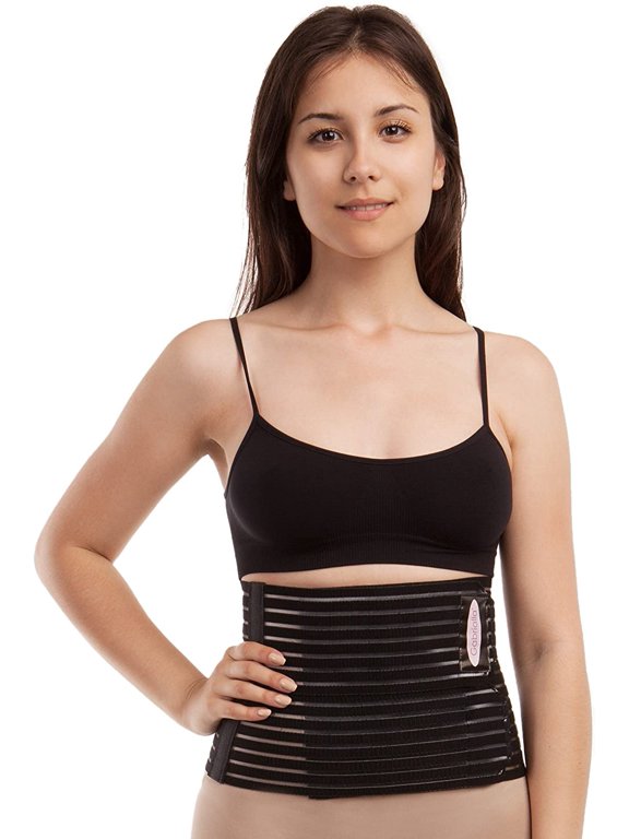 Breathable Abdomen Slimming Postpartum Belly Recovery Wrap Binder for Women: AB-208(W) S