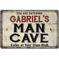 thumbnail image 1 of GABRIEL'S Man Cave Sign Rustic Garage Decor Gift 12x18 Metal 112180035223, 1 of 1