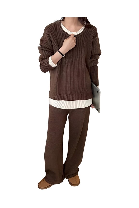 womens 2pc Sweater & Pant Set